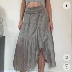 XCVI,GAUZE WEARABLES Zuri-esque SKIRT,Lightweight,Wrap-Front,EUC,Size Medium
